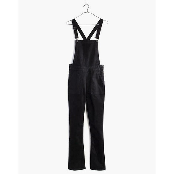 Madewell Pants - NWT MADEWELL Cali Demi-Boot Overalls Black Frost